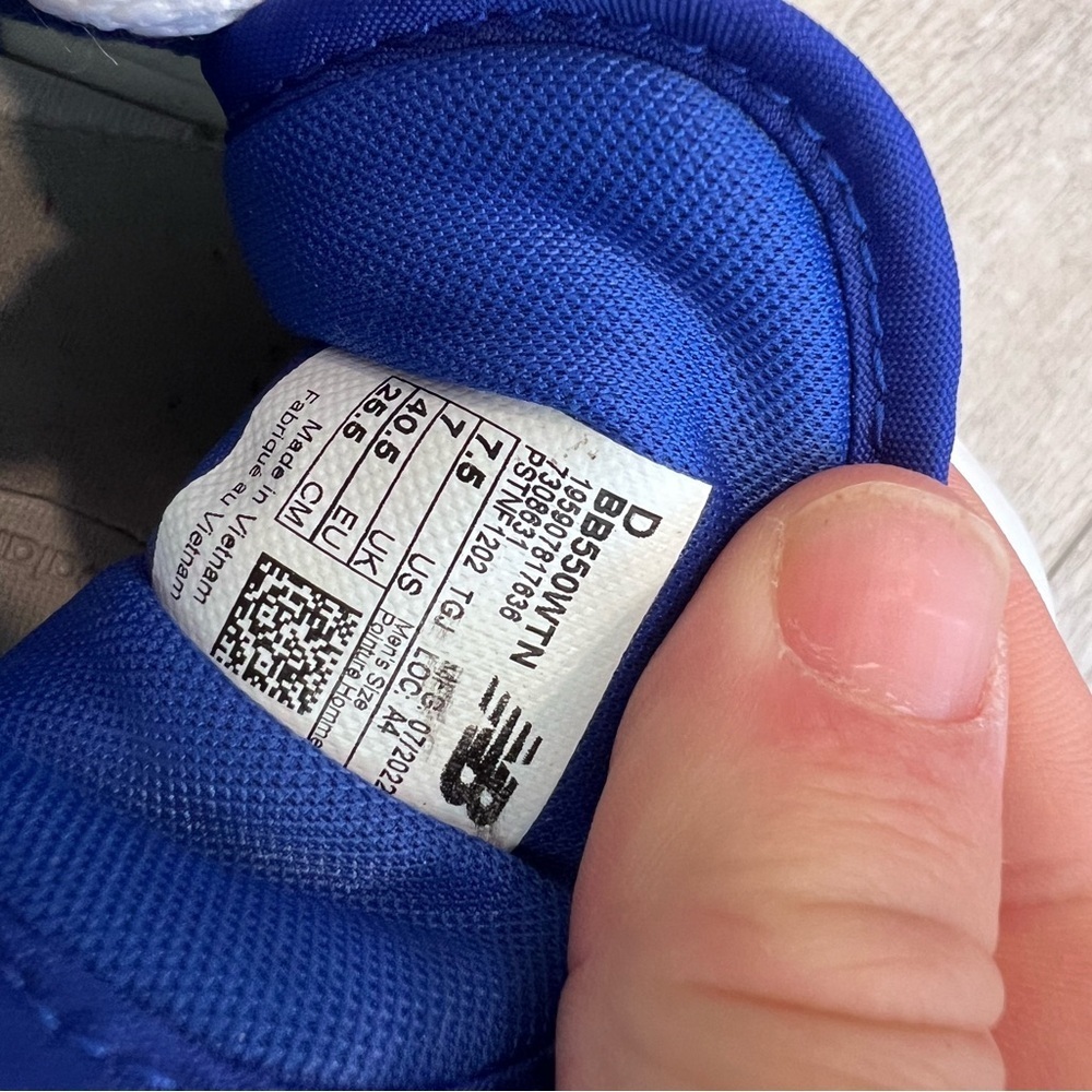 New Balance 550 "Lakers Pack" in white and blue leather - Picture 7 of 7
